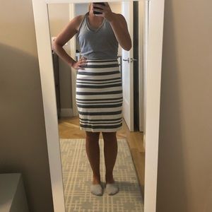 JCrew Ivory Pencil Skirt
